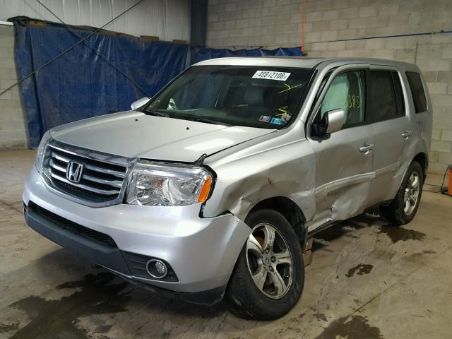 5FNYF4H70EB023300 - 2014 HONDA PILOT EXLN SILVER photo 2