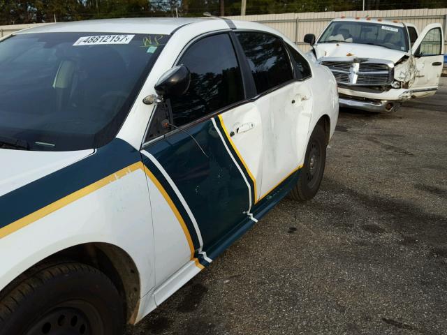 2G1WD5EM7B1204866 - 2011 CHEVROLET IMPALA POL WHITE photo 10