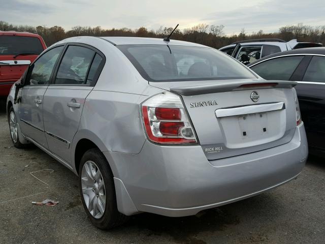 3N1AB6AP3CL757501 - 2012 NISSAN SENTRA 2.0 SILVER photo 3