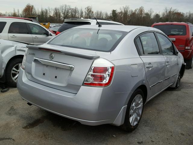 3N1AB6AP3CL757501 - 2012 NISSAN SENTRA 2.0 SILVER photo 4