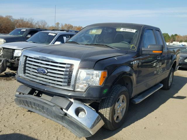 1FTEX1CM7CFA81456 - 2012 FORD F150 SUPER BLACK photo 2