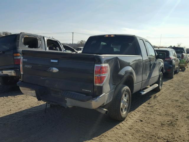 1FTEX1CM7CFA81456 - 2012 FORD F150 SUPER BLACK photo 4