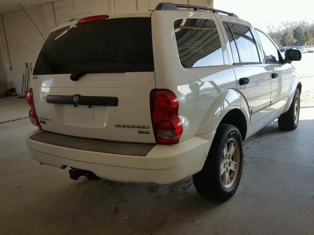 1D8HB48PX9F701145 - 2009 DODGE DURANGO SL WHITE photo 4