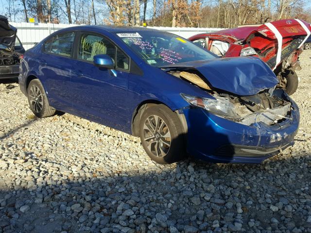 19XFB2F88DE073076 - 2013 HONDA CIVIC EX BLUE photo 1