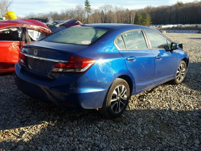 19XFB2F88DE073076 - 2013 HONDA CIVIC EX BLUE photo 4