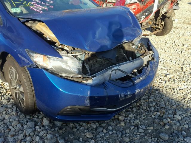 19XFB2F88DE073076 - 2013 HONDA CIVIC EX BLUE photo 9