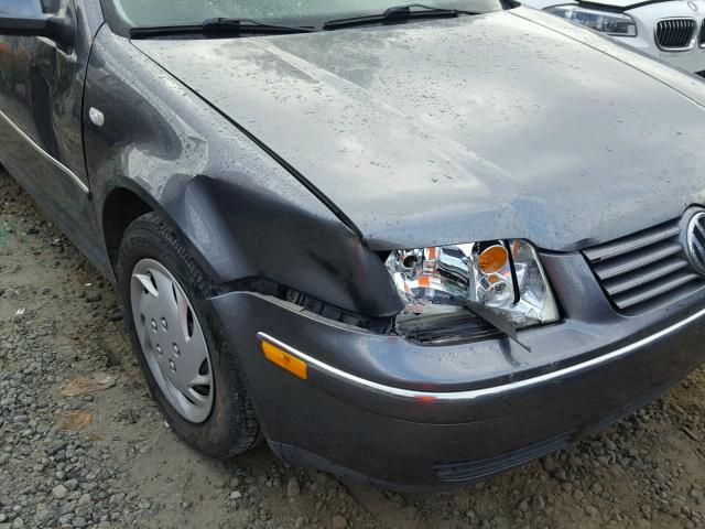 3VWRK69MX5M030294 - 2005 VOLKSWAGEN JETTA GL GRAY photo 9