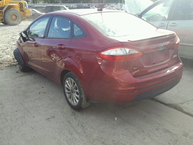 3FADP4BJ9EM113708 - 2014 FORD FIESTA SE RED photo 3