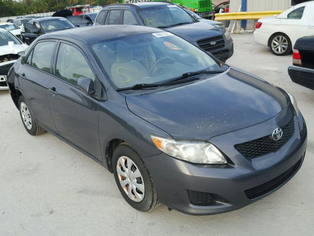 1NXBU4EE3AZ256342 - 2010 TOYOTA COROLLA BA BLACK photo 1