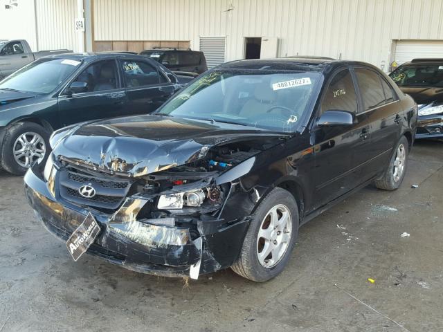 KMHEU46C56A143642 - 2006 HYUNDAI SONATA GLS BLACK photo 2