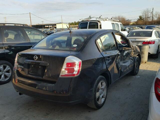 3N1AB61E58L641187 - 2008 NISSAN SENTRA 2.0 BLACK photo 4