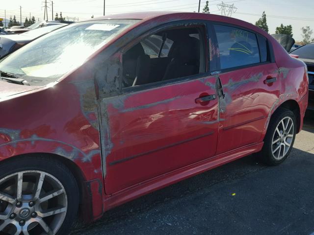 3N1BB61E68L659850 - 2008 NISSAN SENTRA SE- RED photo 9