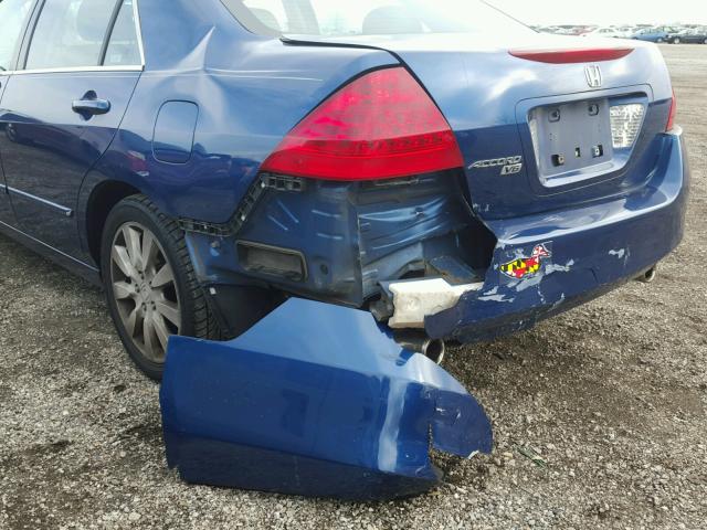 1HGCM66576A071353 - 2006 HONDA ACCORD EX BLUE photo 9