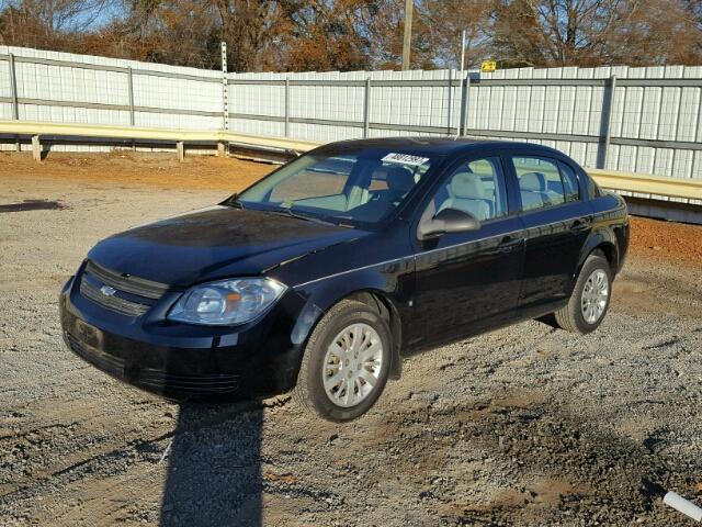 1G1AB5F5XA7106570 - 2010 CHEVROLET COBALT LS BLACK photo 2