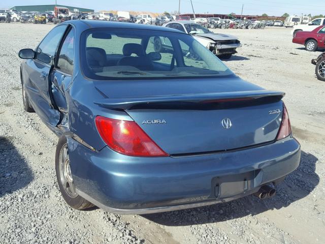 19UYA1153VL002199 - 1997 ACURA 2.2CL BLUE photo 3