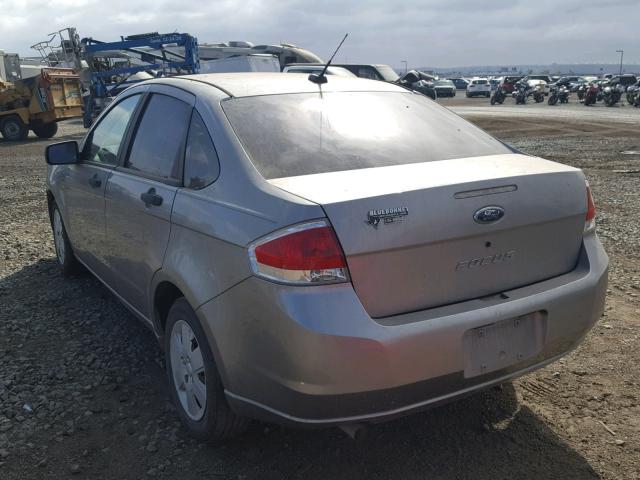 1FAHP34NX8W287528 - 2008 FORD FOCUS S/SE GRAY photo 3