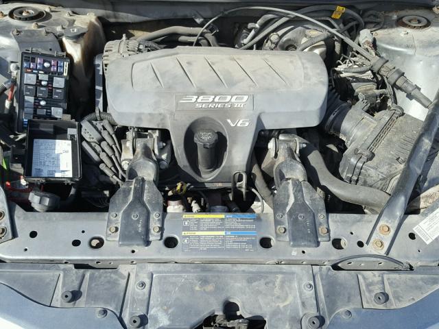 2G2WS522851285935 - 2005 PONTIAC GRAND PRIX Сұр фото 7