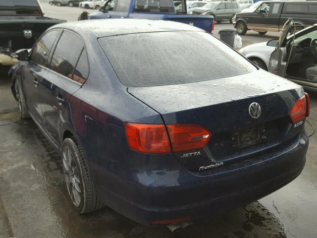 3VWDP7AJ5CM128486 - 2012 VOLKSWAGEN JETTA SE Mavi foto 3