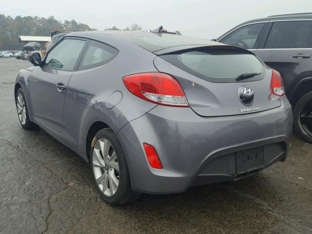 KMHTC6AD4GU303158 - 2016 HYUNDAI VELOSTER B GRAY photo 3