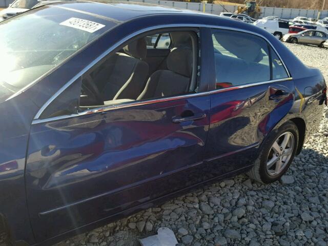 1HGCM56604A098152 - 2004 HONDA ACCORD EX BLUE photo 9