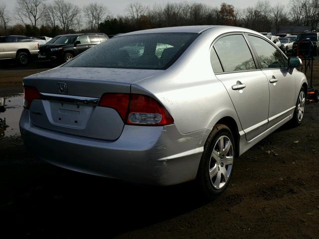 2HGFA1F58AH327454 - 2010 HONDA CIVIC LX SILVER photo 4