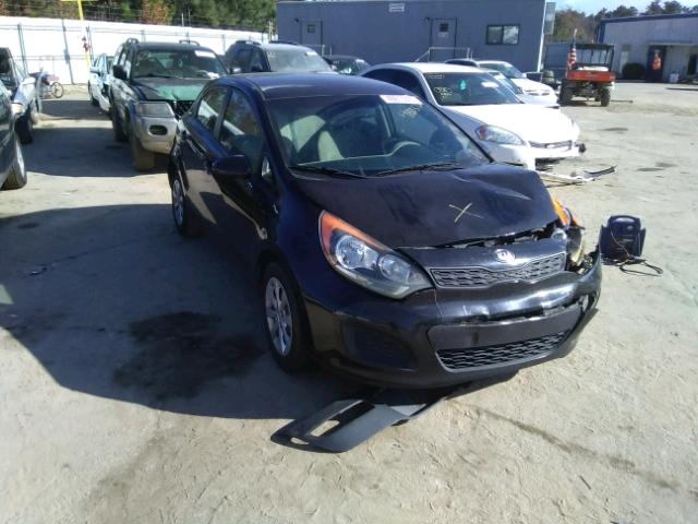 KNADM5A34D6241488 - 2013 KIA RIO LX BLACK photo 1