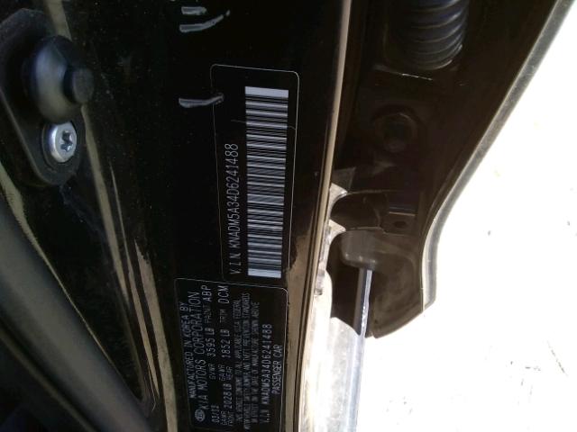 KNADM5A34D6241488 - 2013 KIA RIO LX Սև լուսանկար 10