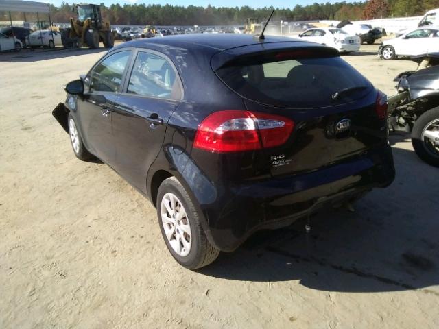 KNADM5A34D6241488 - 2013 KIA RIO LX Սև լուսանկար 3