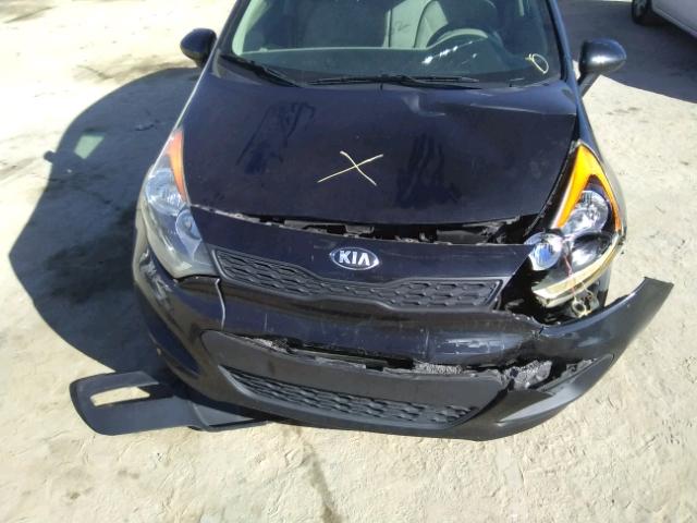 KNADM5A34D6241488 - 2013 KIA RIO LX BLACK photo 7