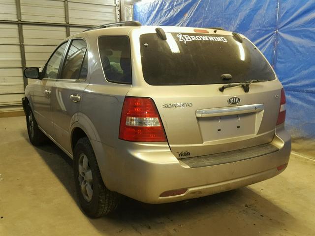 KNDJC735285828898 - 2008 KIA SORENTO EX TAN photo 3