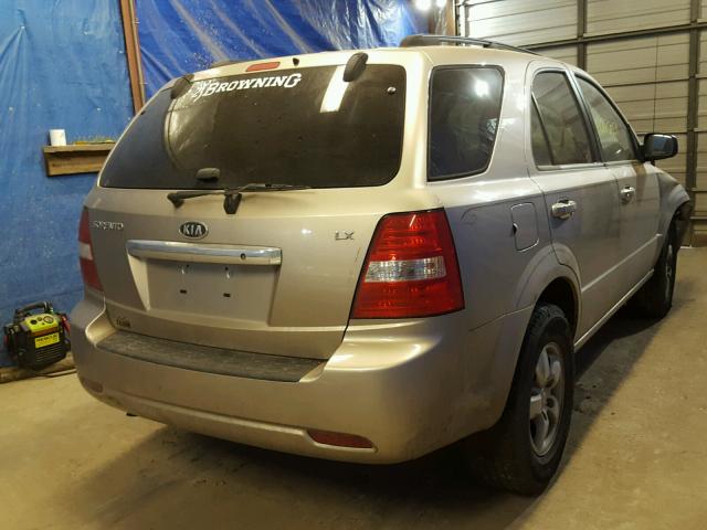 KNDJC735285828898 - 2008 KIA SORENTO EX TAN photo 4