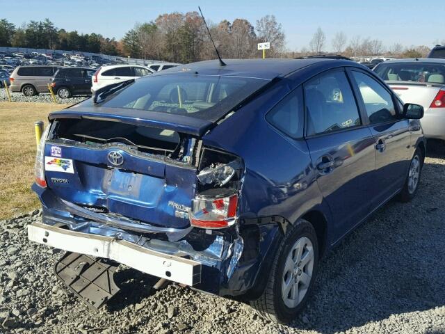 JTDKB20U387703371 - 2008 TOYOTA PRIUS BLUE photo 4