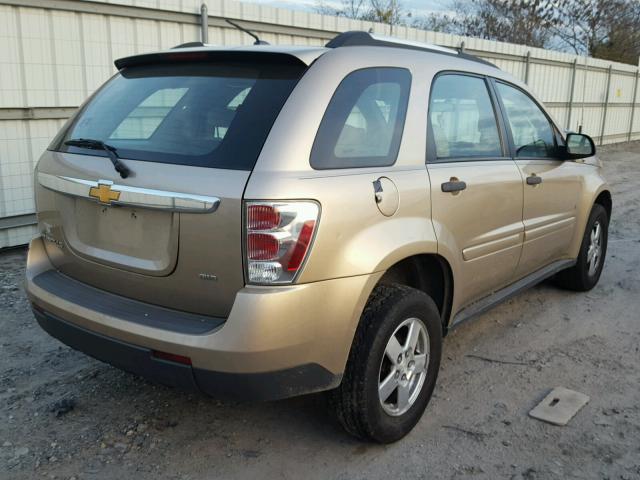 2CNDL23F276083142 - 2007 CHEVROLET EQUINOX LS GOLD photo 4