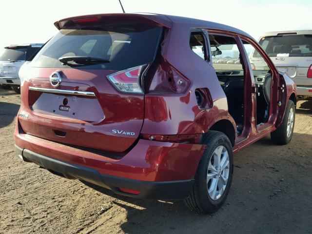 5N1AT2MV5GC847582 - 2016 NISSAN ROGUE S RED photo 4