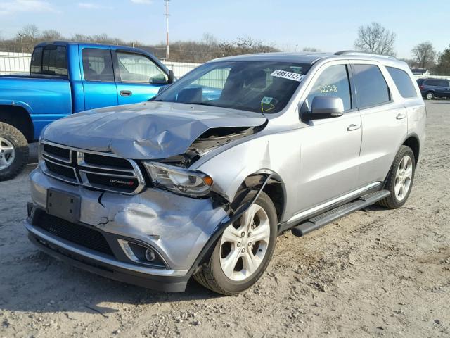 1C4RDJDG7FC128509 - 2015 DODGE DURANGO LI SILVER photo 2