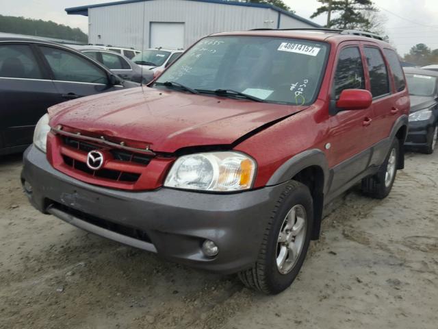 4F2CZ941X5KM39230 - 2005 MAZDA TRIBUTE S RED photo 2