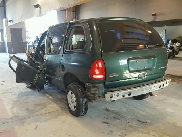 2B4FP25B8XR312933 - 1999 DODGE CARAVAN GREEN photo 3