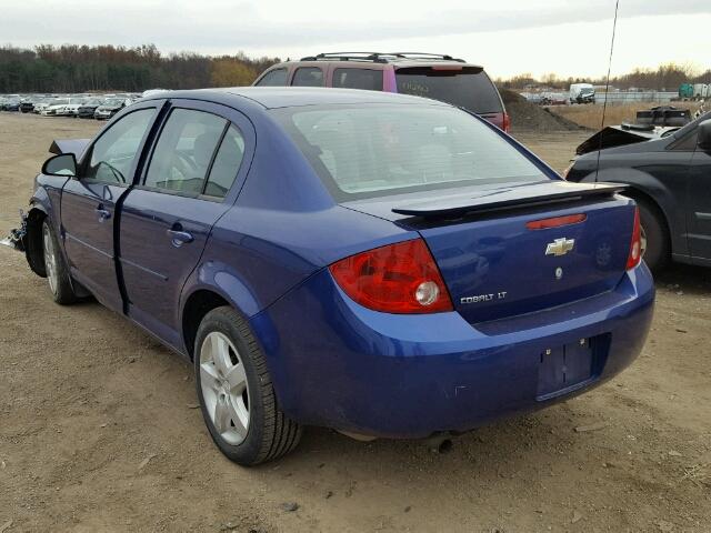 1G1AL55F677136598 - 2007 CHEVROLET COBALT LT BLUE photo 3