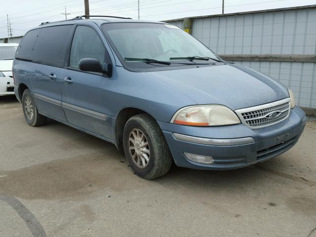 2FMZA5245YBC23545 - 2000 FORD WINDSTAR S BLUE photo 1