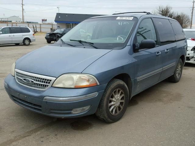 2FMZA5245YBC23545 - 2000 FORD WINDSTAR S BLUE photo 2