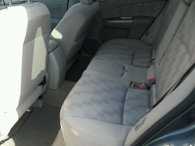 JF2SH63689H777885 - 2009 SUBARU FORESTER 2 GREEN photo 6