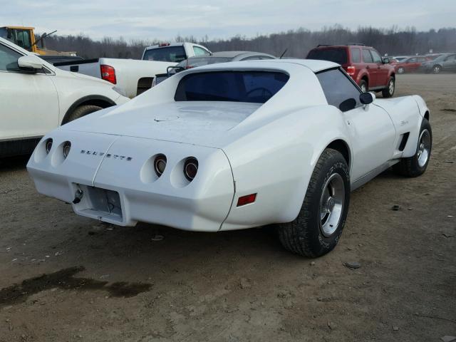 1Z37J4S404205 - 1974 CHEVROLET CORVETTE WHITE photo 4