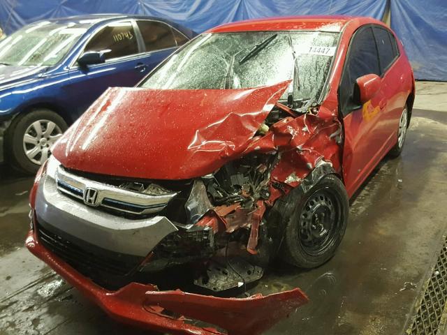 JHMZE2H31CS000602 - 2012 HONDA INSIGHT RED photo 2