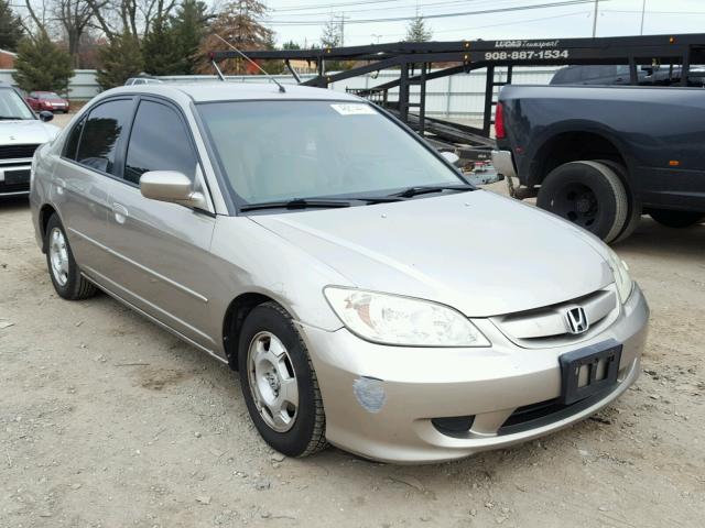 JHMES95624S001256 - 2004 HONDA CIVIC HYBR GOLD photo 1