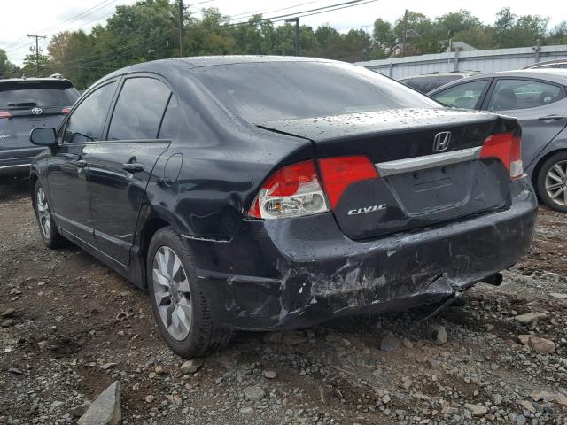 2HGFA1F91AH528566 - 2010 HONDA CIVIC EXL 黑色 照片 3