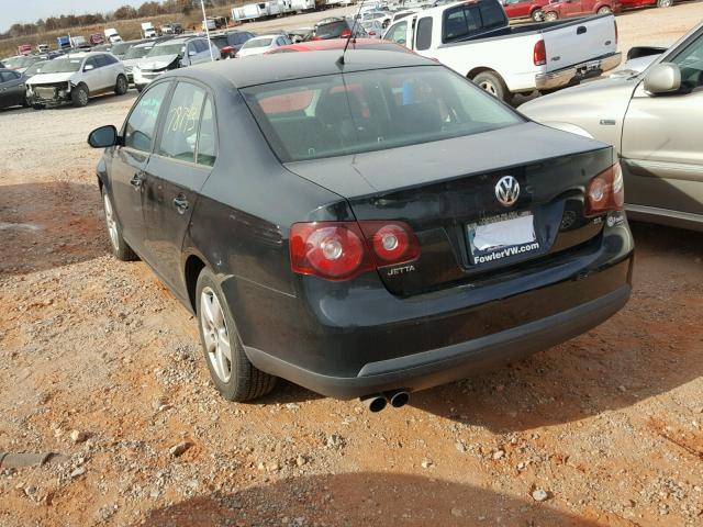 3VWJM71K78M187003 - 2008 VOLKSWAGEN JETTA S BLACK photo 3