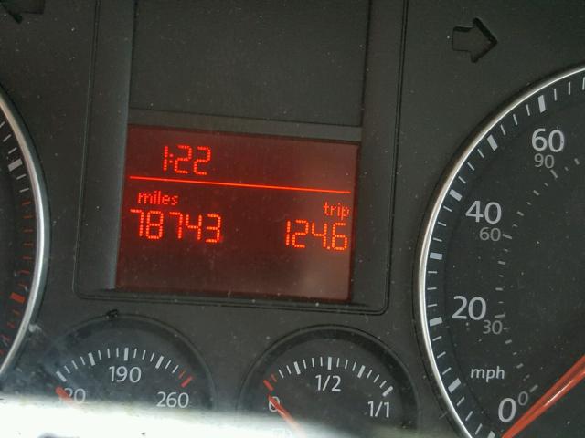 3VWJM71K78M187003 - 2008 VOLKSWAGEN JETTA S 黑色 照片 8