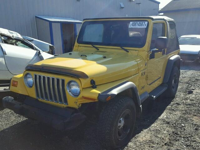 1J4FA39S94P745575 - 2004 JEEP WRANGLER X YELLOW photo 2