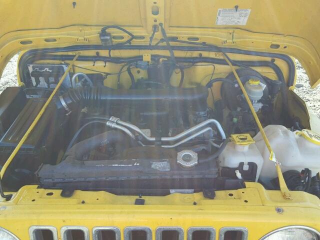 1J4FA39S94P745575 - 2004 JEEP WRANGLER X YELLOW photo 7