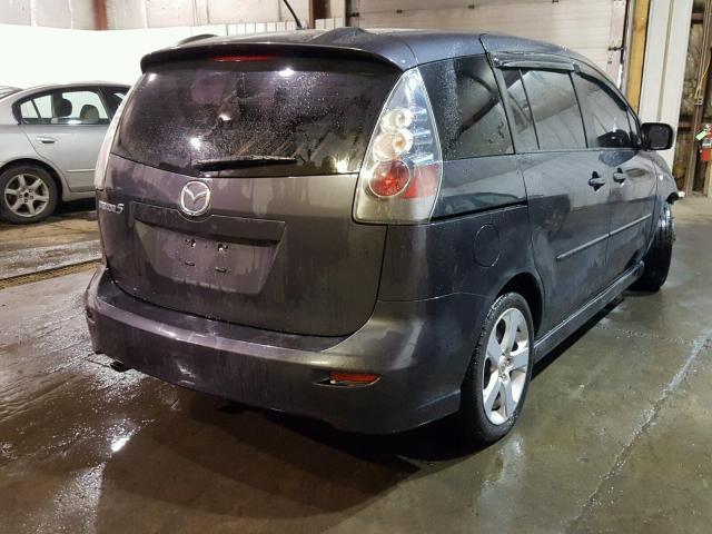 JM1CR293X60106427 - 2006 MAZDA 5 BLACK photo 4